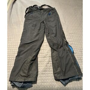 Patagonia Ski Snow Pants with Suspenders Black Men's Size 36